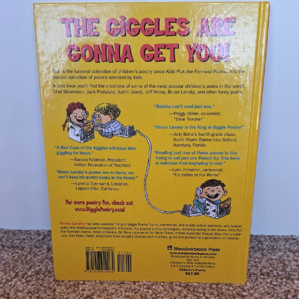 Poetry Books For Kids - A Bad Case Of The Giggles And Miles Of Smiles